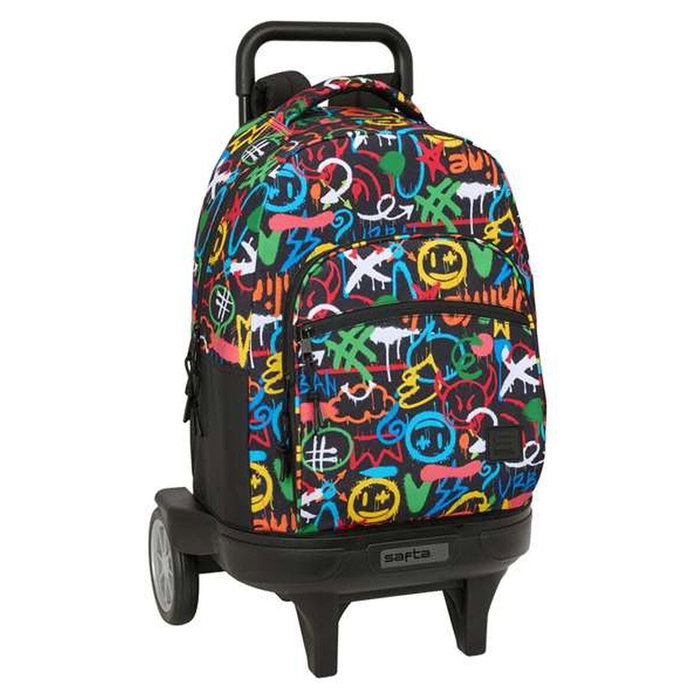Safta Mochila Grande con Ruedas Compact Evolution Graffiti Colors Safta Mochila Grande con Ruedas Compact Evolution Graffiti Colors