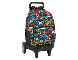 Safta Mochila Escolar con Ruedas Compact Evolution Extraíble Graffiti para Niños Grande 450x330x220 mm