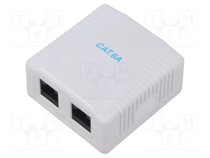 LogiLink Cat.6A Surface Mounted Box 2 x RJ45 sin blindaje LogiLink Cat.6A Surface Mounted Box 2 x RJ45 sin blindaje