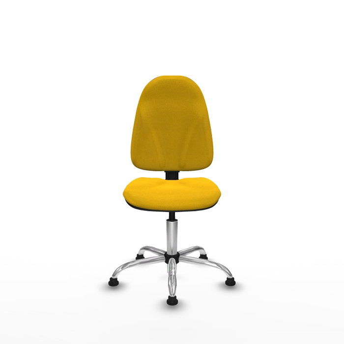PIQUERAS Y CRESPO Silla de oficina Algarra sin brazos - Amarillo PIQUERAS Y CRESPO Silla de oficina Algarra sin brazos - Amarillo