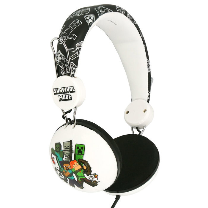 OTL TECHNOLOGIES Auriculares Universales Minecraft para Niños y Adultos con Diseño Ajustable y Conector Jack 3.5mm Compatible con Todos tus Dispositivos OTL TECHNOLOGIES Auriculares Universales Minecraft para Niños y Adultos con Diseño Ajustable y Conector Jack 3.5mm Compatible con Todos tus Dispositivos