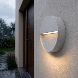 Aplique LED para Exterior Circular 7W Gris 2700K