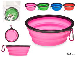 MASCOW Comedero Bebedero Silicona Plegable 12,5 cm Surtidos (Set de 24)