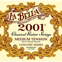 Juego de Cuerdas La Bella para Clásica B2001 m Tensión Media