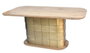 DKD Home Decor Mesa de Comedor Mango Latón Dorado