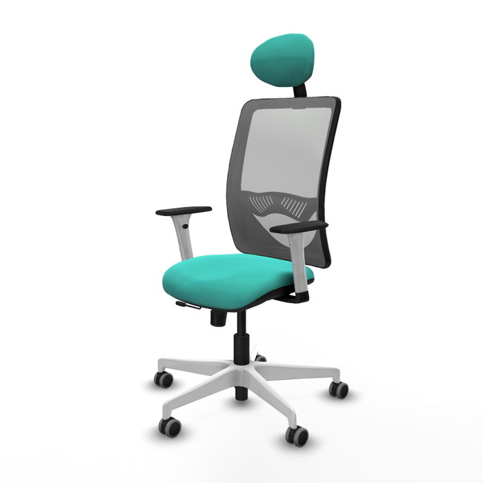 PIQUERAS Y CRESPO Silla de Oficina Zulema con Mecanismo Sincro/Traslack Turquesa y Gris PIQUERAS Y CRESPO Silla de Oficina Zulema con Mecanismo Sincro/Traslack Turquesa y Gris
