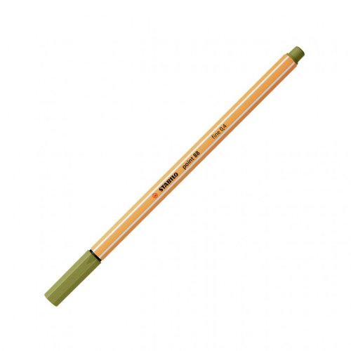 Rotulador Fibra Stabilo Point 88 Verde Barro (Set de 10) Rotulador Fibra Stabilo Point 88 Verde Barro (Set de 10)