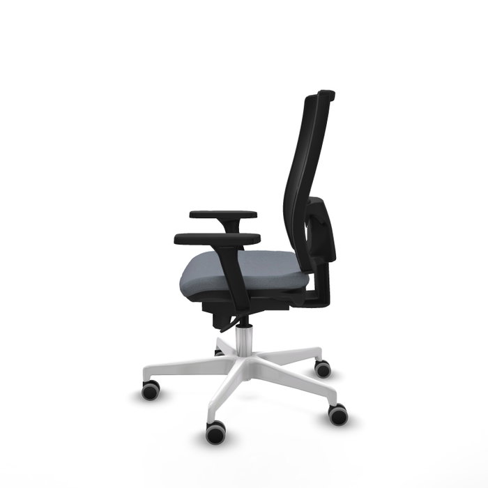PIQUERAS Y CRESPO Silla de oficina Horna con mecanismo Sincro, Gris y Negro