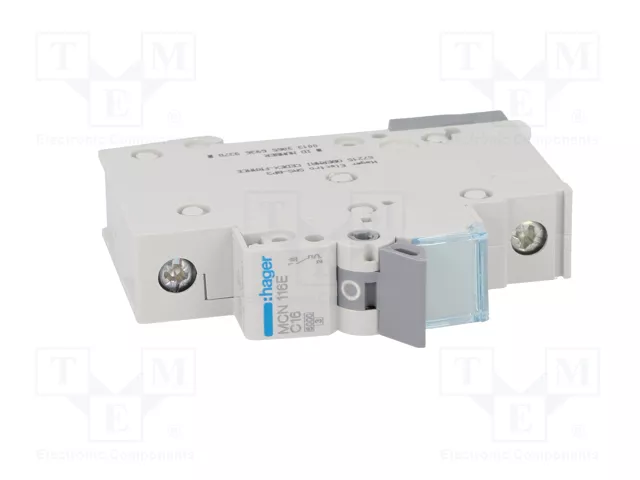 HAGER Interruptor magnetotérmico MCN 16A 1P 6kA