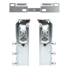 ITALIANA FERRAMENTA H3 Kit Colgador Oculto Regulable Zincado Para Muebles de Cocina con Placa y Tacos - Capacidad 140 kg