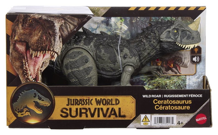 Mattel Jurassic World Dinosaurio Wild Roar Ceratosaurus Figura 30 cm Rugido Salvaje - Jkl77 Mattel Jurassic World Dinosaurio Wild Roar Ceratosaurus Figura 30 cm Rugido Salvaje - Jkl77