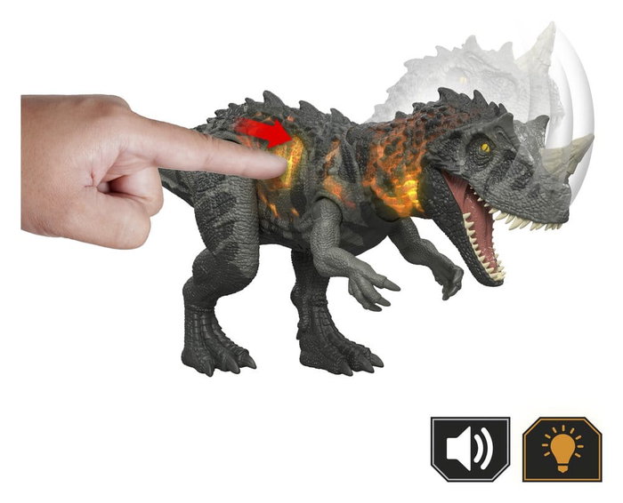 Mattel Jurassic World Dinosaurio Wild Roar Ceratosaurus Figura 30 cm Rugido Salvaje - Jkl77 Mattel Jurassic World Dinosaurio Wild Roar Ceratosaurus Figura 30 cm Rugido Salvaje - Jkl77
