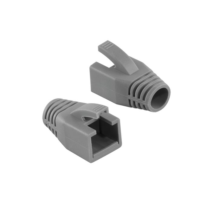 MicroConnect Botas de Alivio de Tensión para cables Cat7 hasta 8.5mm Gris, 50 unidades MicroConnect Botas de Alivio de Tensión para cables Cat7 hasta 8.5mm Gris, 50 unidades