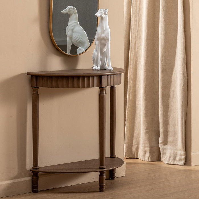 Consola Marrón Dm-Madera 71 X 30 X 71 cm