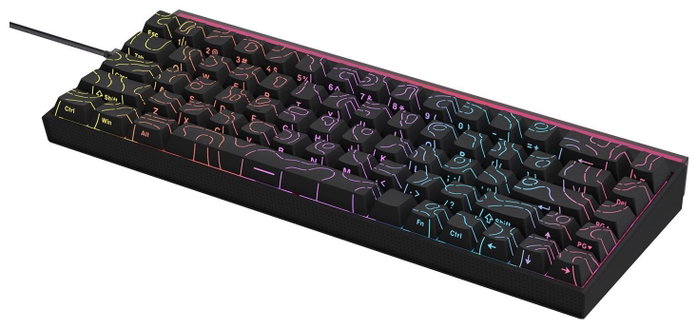 Ajazz NK68 Teclado Mecánico Red Switch Negro Ajazz NK68 Teclado Mecánico Red Switch Negro