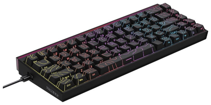 Ajazz NK68 Teclado Mecánico Red Switch Negro Ajazz NK68 Teclado Mecánico Red Switch Negro