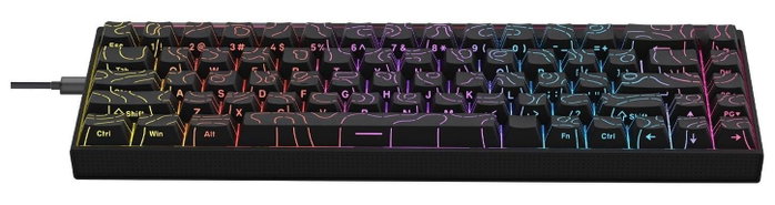 Ajazz NK68 Teclado Mecánico Red Switch Negro Ajazz NK68 Teclado Mecánico Red Switch Negro