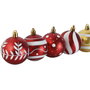 DKD Home Decor Set de 16 Bolas de Decoración Navideña Rojo y Dorado