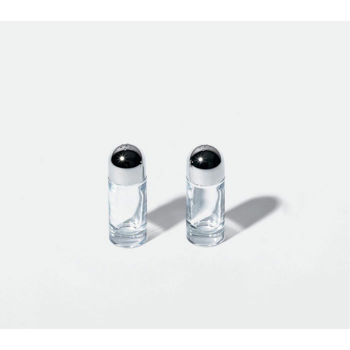 Alessi Ettore Sottsass Salero en Acero y Cristal