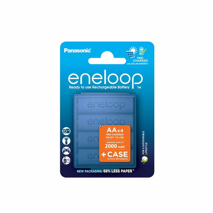 Panasonic Eneloop Mignon AA 2000mAh con Akkubox (Pack de 4)