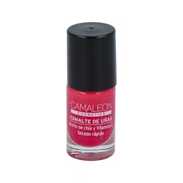 CAMALEON COSMETICS Esmalte de Uñas Fucsia 6ml - Secado Rápido, Larga Duración, Acabado Brillante, Vegano, Cruelty Free