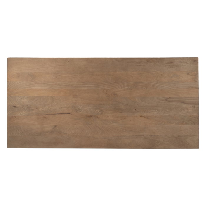 Ixia Mesa de Comedor Natural Madera y Hierro 190 x 90 x 77 cm Ixia Mesa de Comedor Natural Madera y Hierro 190 x 90 x 77 cm