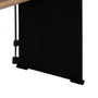 Ixia Mesa de Comedor Natural Madera y Hierro 190 x 90 x 77 cm