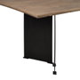 Ixia Mesa de Comedor Natural Madera y Hierro 190 x 90 x 77 cm