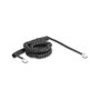 DeLOCK Cable telefónico en espiral RJ11 a RJ11 5 m Negro