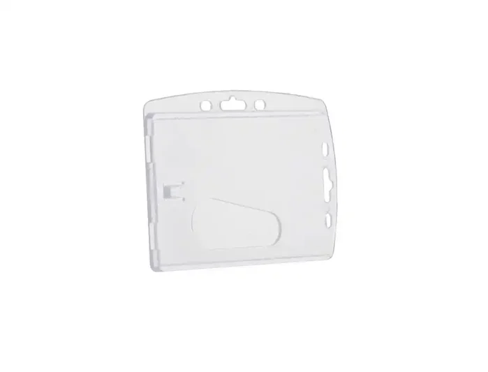 Q-connect Identificador uso vertical horizontal 54x85 mm funda transparente resistente oficina eventos
