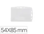 Q-connect Identificador uso vertical horizontal 54x85 mm funda transparente resistente oficina eventos