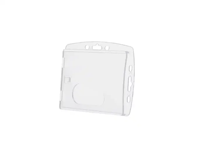 Q-connect Identificador uso vertical horizontal 54x85 mm funda transparente resistente oficina eventos