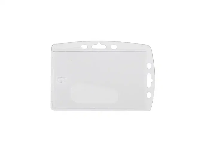Q-connect Identificador uso vertical horizontal 54x85 mm funda transparente resistente oficina eventos