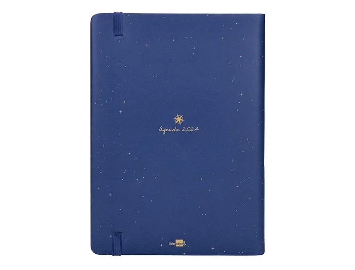 Agenda Encuadernada Liderpapel Efira A5 2024 Dia Pagina Colores Surtidos Papel 70 gr 12 unidades