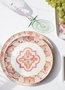 Hermia DVT0004 Plato de Servicio Cerámica Rosa 30 x 30 x 2 cm Elegante y Duradero para tu Mesa