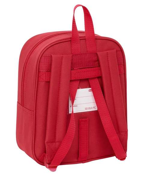 Safta Mochila Guardería Adapt. Carro Resistente Agua Sevilla FC 22x27x10 cm