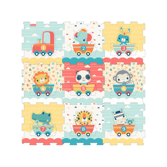 Fisher Price Manta Foam Tren Puzzle Alfombra EVA 18 Piezas +18 Meses