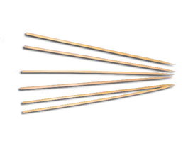Pinchos de madera para barbacoa de 25 cm, 100 unidades