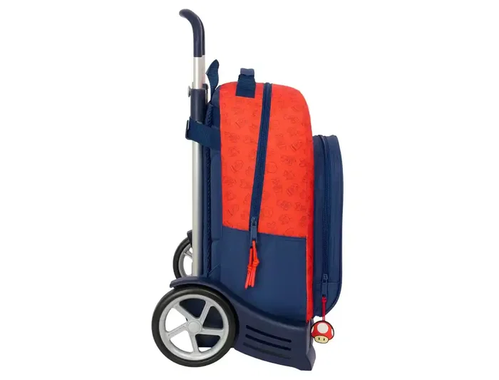 Safta Mochila 305 Evolution Super Mario Trick con Carro 420x320x150 mm