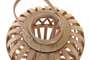DKD Home Decor Portavelas de Madera Natural 27x27x28,5 cm