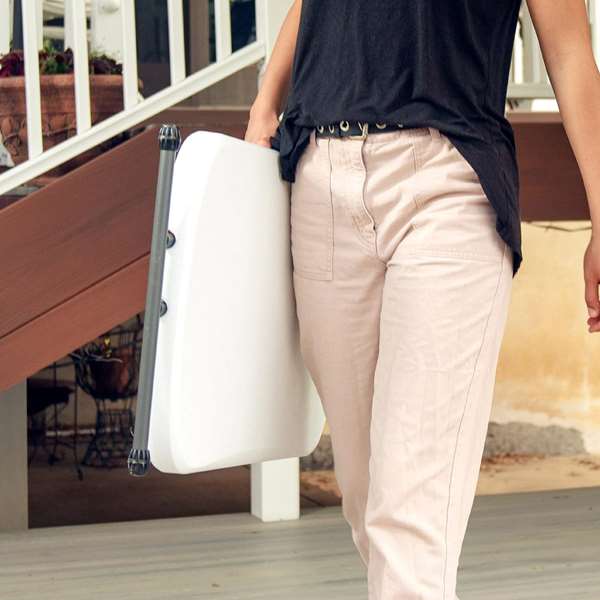 Lifetime Mesa Auxiliar Plegable Regulable 3 Posiciones 66x46xh61/71 cm