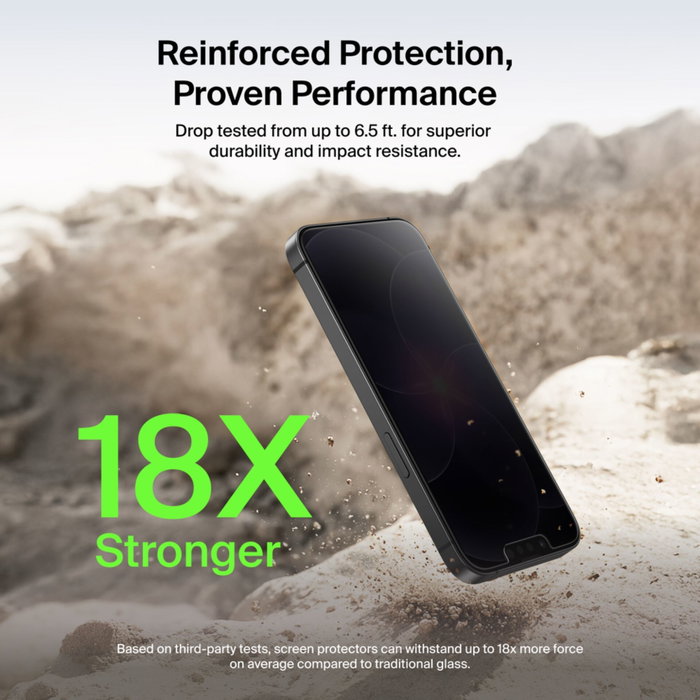 Belkin Titan SmartShield Privacy Glass para iPhone 16e/17e OVA289hq Belkin Titan SmartShield Privacy Glass para iPhone 16e/17e OVA289hq