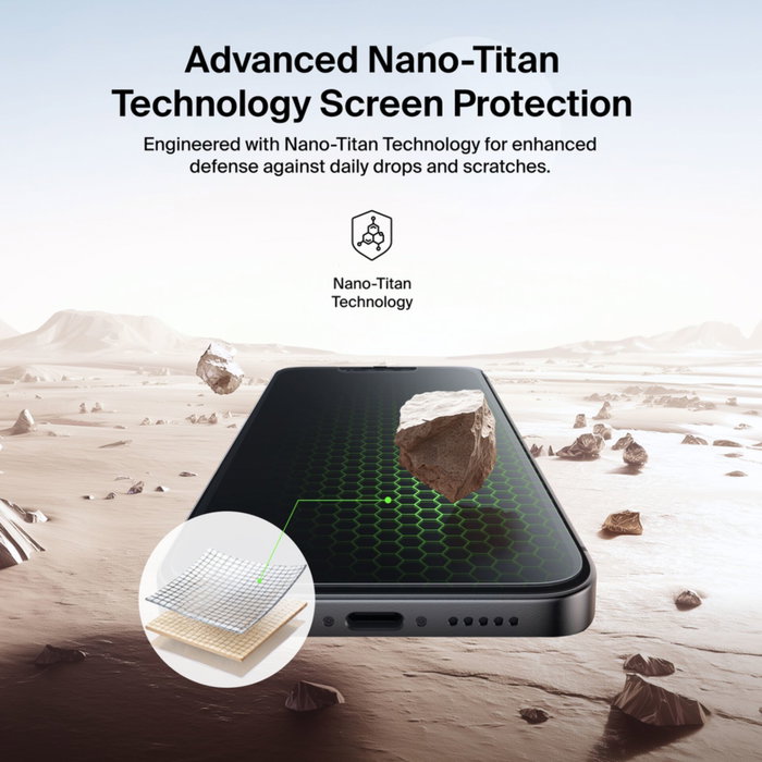 Belkin Titan SmartShield Privacy Glass para iPhone 16e/17e OVA289hq Belkin Titan SmartShield Privacy Glass para iPhone 16e/17e OVA289hq