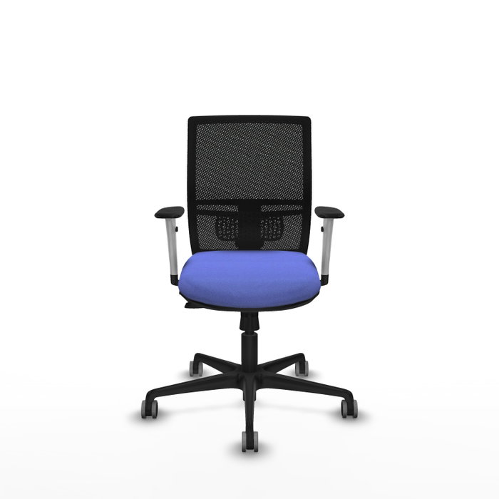 PIQUERAS Y CRESPO Silla de oficina Yunquera con mecanismo Sincro/Traslack, Azul claro y Negro PIQUERAS Y CRESPO Silla de oficina Yunquera con mecanismo Sincro/Traslack, Azul claro y Negro