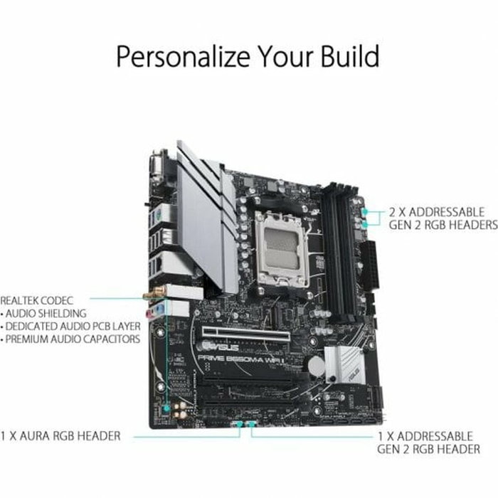 Asus Prime B650M-A WIFI II Micro ATX DDR5 AM5 B650
