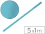 Liderpapel Papel Kraft Rollo para Embalaje Azul Turquesa, 5 m x 1 m, 65 g/m2, Alta Resistencia