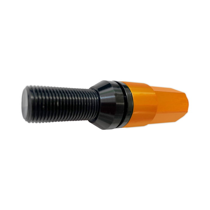 Omp Juego de 20 Tornillos Speed M12x1.25 Negro con Protector Naranja