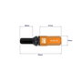 Omp Juego de 20 Tornillos Speed M12x1.25 Negro con Protector Naranja