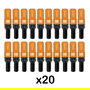 Kit de tornillos OMP OMPS09971210 28 mm Naranja M12 x 1,25