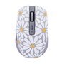 TNB FLOWER Ratón inalámbrico recargable con modo dual Bluetooth y USB-A